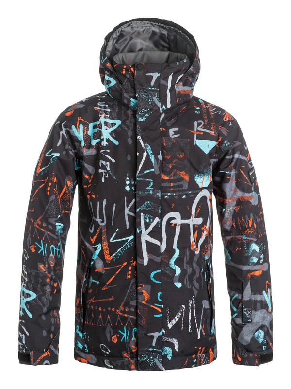 quiksilver, Mission Printed - Snow Jacket, HIELINE BLUE (bgz7) 0 Mission Printed - Snow Jacket EQBTJ03037 Quiksilver