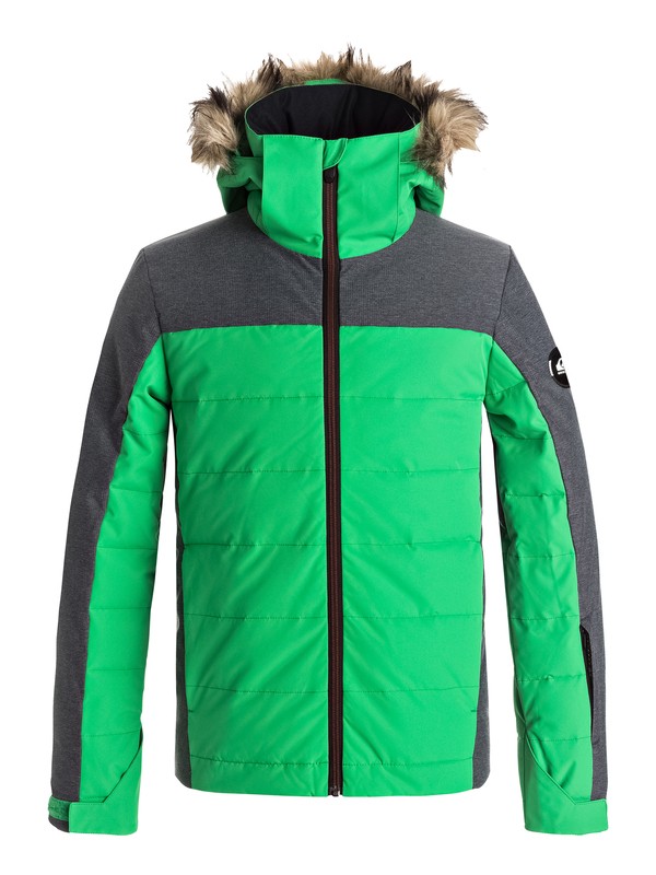 quiksilver, The Edge - Veste de snow, KELLY GREEN (gnk0) 0 The Edge - Veste de snow Vert EQBTJ03053 Quiksilver