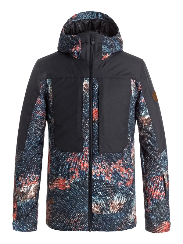 quiksilver, Boy's 8-16 Travis Rice Ambition Snow Jacket, MARINE IGUANA REAL (nms9) 0 Boy's 8-16 Travis Rice Ambition Snow Jacket Orange EQBTJ03054 Quiksilver