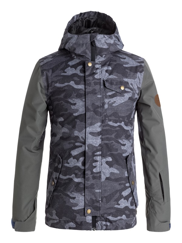 quiksilver, Ridge - Snow Jacke, BLACK GREY CAMOKAZI (kvj9) 0 Ridge - Snow Jacke Schwarz EQBTJ03057 Quiksilver