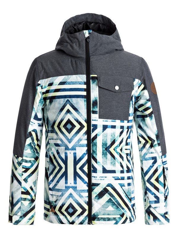 quiksilver, Mission Block - Giacca da snowboard, MODERN ETHNIK (yze8) 0 Mission Block - Giacca da snowboard Yellow EQBTJ03059 Quiksilver