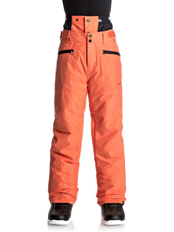 quiksilver, Boundry - Snow Pants, MANDARIN RED (nms0) 0 Boundry - Snow Pants Orange EQBTP03014 Quiksilver