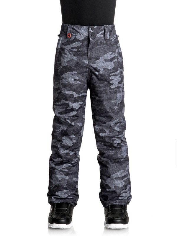 quiksilver, Estate - Pantalon de snow, BLACK GREY CAMOKAZI (kvj9) 0 Estate - Pantalon de snow Noir EQBTP03015 Quiksilver