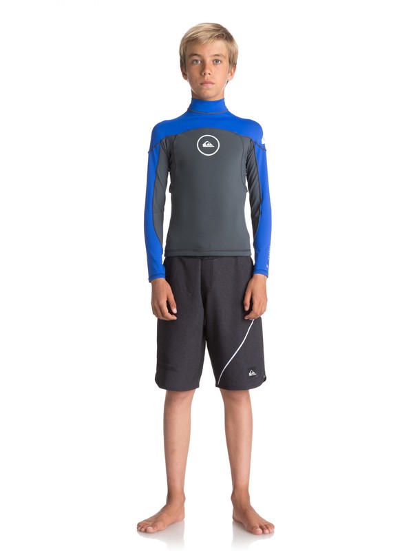 quiksilver, 1mm Syncro Series - Haut manches longues en néoprène, GUN METAL/ HV ROYAL/ WHITE (xkpw) 0 1mm Syncro Series - Haut manches longues en néoprène Noir EQBW803004 Quiksilver