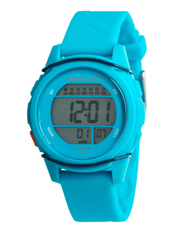 quiksilver, Stringer S - Digital Watch, BLUE/ORANGE/BLUE (xbnb) 0 Stringer S - Digital Watch Blue EQBWD03004 Quiksilver