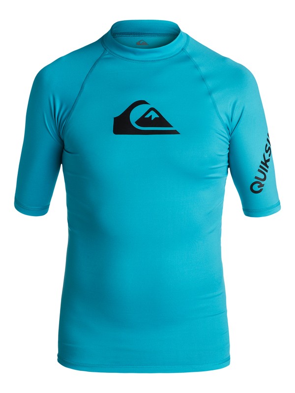 quiksilver, All Time - Surf tee, BLUE DANUBE (bms0) 0 All Time - Surf tee Bleu EQBWR03006 Quiksilver