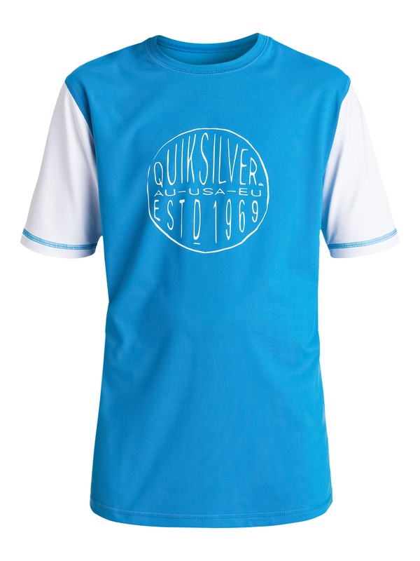 quiksilver, Last Call - Lycra à manches courtes, BRILLIANT BLUE (bnl0) 0 Last Call - Lycra à manches courtes Bleu EQBWR03021 Quiksilver