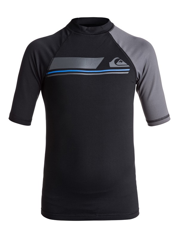 quiksilver, Active - Lycra manches courtes UPF 50, BLACK (kvj0) 0 Active - Lycra manches courtes UPF 50 Noir EQBWR03036 Quiksilver