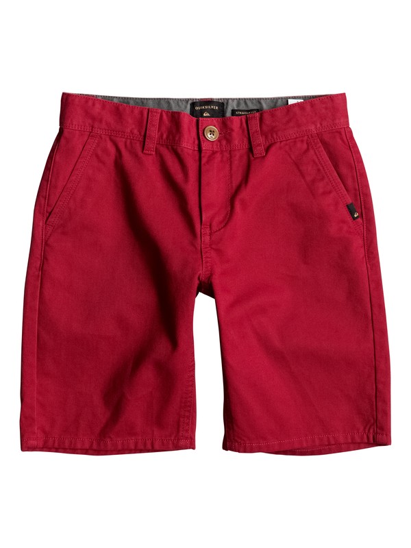 quiksilver, Everyday - Short en sergé, CHILI PEPPER (rrd0) 0 Everyday - Short en sergé Rouge EQBWS03156 Quiksilver