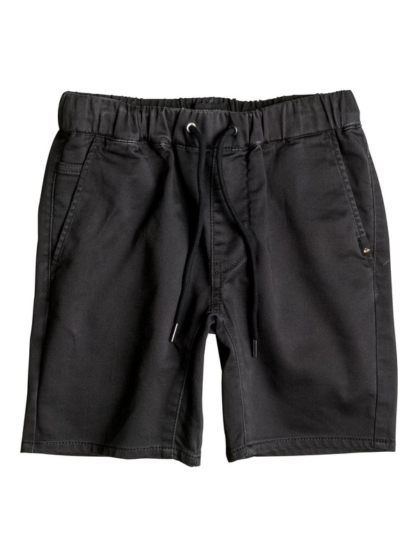 quiksilver, Fonic - Short en sergé, TARMAC (kta0) 0 Fonic - Short en sergé Noir EQBWS03162 Quiksilver