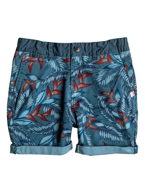 quiksilver, Paradise Point - Short en sergé, INDIAN TEAL (bqk0) 0 Paradise Point - Short en sergé Bleu EQBWS03166 Quiksilver