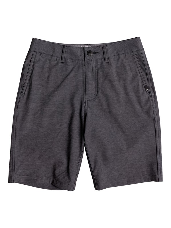 quiksilver, Boy's 8-16 Union Heather Amphibian 18" Amphibian Shorts, BLACK (kvj0) 0 Boy's 8-16 Union Heather Amphibian 18" Amphibian Shorts Black EQBWS03199 Quiksilver