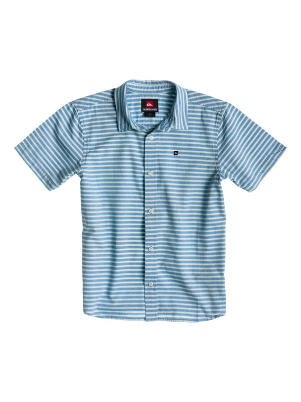 quiksilver, Boys 8-16 Swamis Short Sleeve Shirt, SNORKEL (bqc0) 0 Boys 8-16 Swamis Short Sleeve Shirt EQBWT00014 Quiksilver