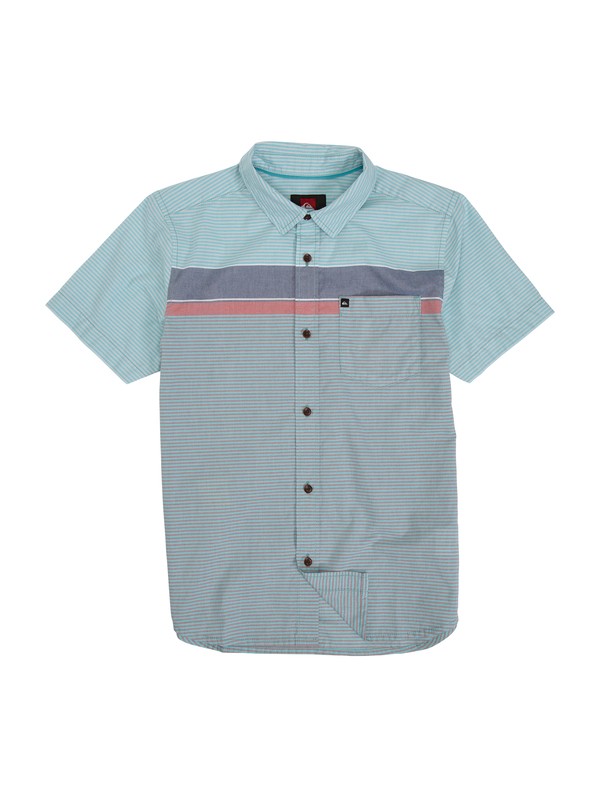 quiksilver, Boys 8-16 Pirate Island Shirt, BALTIC (blk0) 0 Boys 8-16 Pirate Island Shirt EQBWT00040 Quiksilver