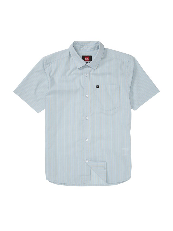 quiksilver, Boys 8-16 Barracuda Cay Shirt, ICICLE (bfg0) 0 Boys 8-16 Barracuda Cay Shirt EQBWT00041 Quiksilver