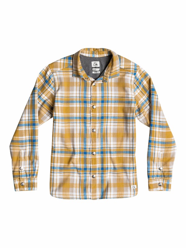 quiksilver, Sumner - Chemise manches longues, GOLDEN SPICE CHECK (yld1) 0 Sumner - Chemise manches longues EQBWT03040 Quiksilver