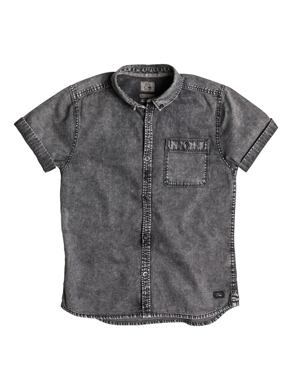 quiksilver, The Clackton - Chemise manches courtes, STEEPLE GRAY (smc0) 0 The Clackton - Chemise manches courtes Gris EQBWT03087 Quiksilver