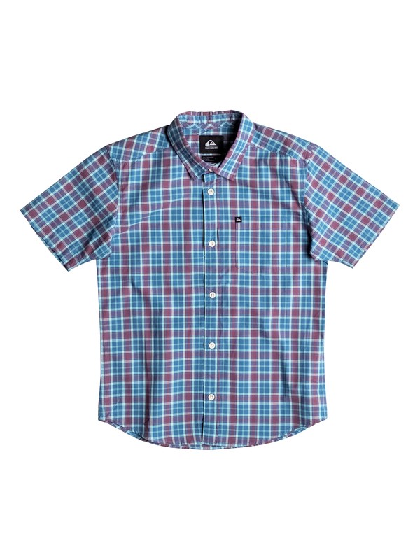 quiksilver, Everyday Check - Chemise manches courtes, EVERYDAY CHECK FEDERAL POP (bnc1) 0 Everyday Check - Chemise manches courtes Bleu EQBWT03089 Quiksilver