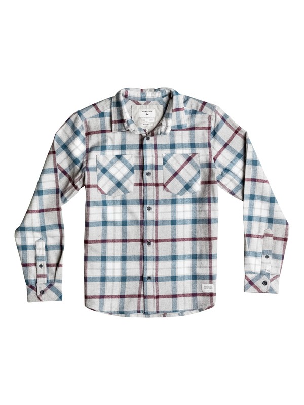 quiksilver, Fitzthrower Flannel - Chemise à manches longues, FITZTHROWER LGH (sgr1) 0 Fitzthrower Flannel - Chemise à manches longues Gris EQBWT03110 Quiksilver