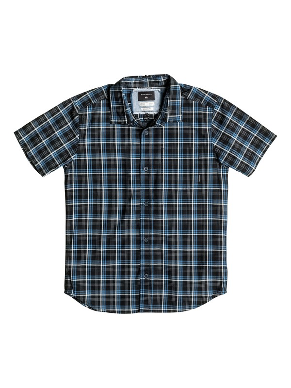 quiksilver, EVERYDAY CHECK SS YOUTH, CHECK BLACK (kvj1) 0 EVERYDAY CHECK SS YOUTH EQBWT03119 Quiksilver