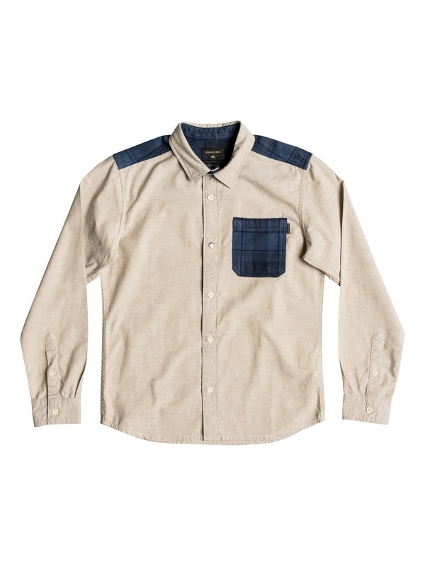 quiksilver, Turn It Up - Chemise à manches longues, ELMWOOD (tmp0) 0 Turn It Up - Chemise à manches longues Beige EQBWT03143 Quiksilver