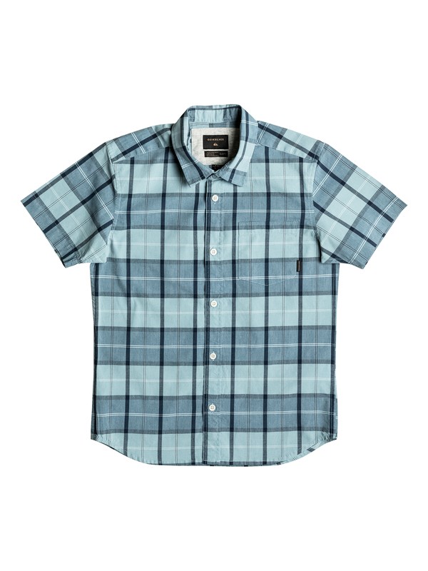 quiksilver, Everyday Check - Chemise à manches courtes, STONE BLUE CHECK (bhy1) 0 Everyday Check - Chemise à manches courtes Bleu EQBWT03150 Quiksilver