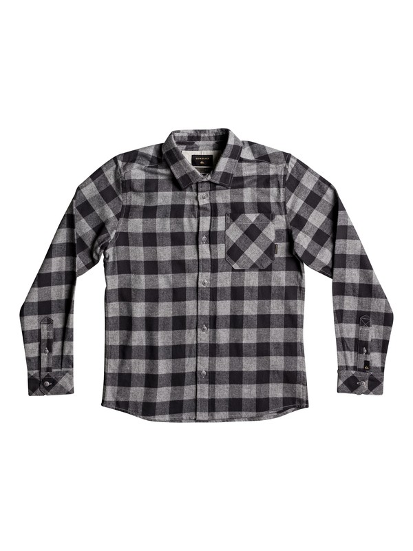quiksilver, Motherfly Flannel - Chemise à manches longues, TARMAC MOTHERFLY (kta1) 0 Motherfly Flannel - Chemise à manches longues Noir EQBWT03184 Quiksilver