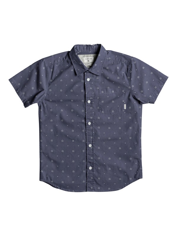 quiksilver, Kamanoa - Chemise à manches courtes, VINTAGE INDIGO KAMANOA (byl6) 0 Kamanoa - Chemise à manches courtes Bleu EQBWT03199 Quiksilver