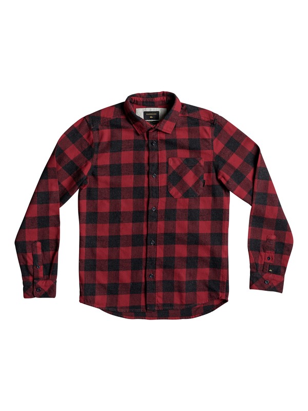 quiksilver, Motherfly - Chemise en flanelle, RIO RED MOTHERFLY CHECK (rrk1) 0 Motherfly - Chemise en flanelle Rouge EQBWT03206 Quiksilver