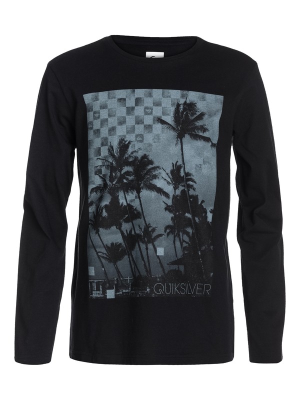 quiksilver, Ls Bright T Yth D7, BLACK (kvj0) 0 Ls Bright T Yth D7 EQBZT03009 Quiksilver