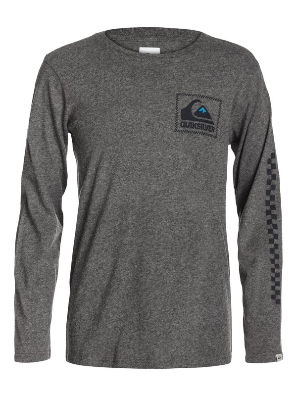 quiksilver, Ls Qs Tee Youth G7, MEDIUM GREY HEATHER (kpwh) 0 Ls Qs Tee Youth G7 EQBZT03018 Quiksilver