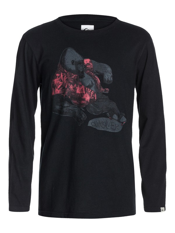 quiksilver, Ls Qs Tee Youth G9, BLACK (kvj0) 0 Ls Qs Tee Youth G9 EQBZT03020 Quiksilver