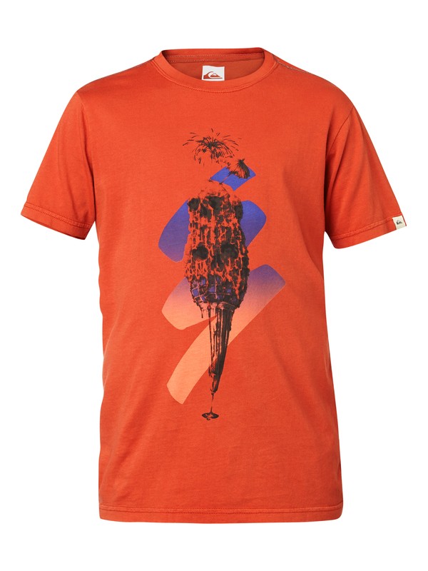 quiksilver, Ss Roadie Tee Yth K10, BURNT BRICK (mpm0) 0 Ss Roadie Tee Yth K10 EQBZT03029 Quiksilver