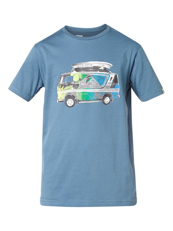 quiksilver, Ss Qs Tee Youth F24, BLUESTONE (bmc0) 0 Ss Qs Tee Youth F24 EQBZT03048 Quiksilver