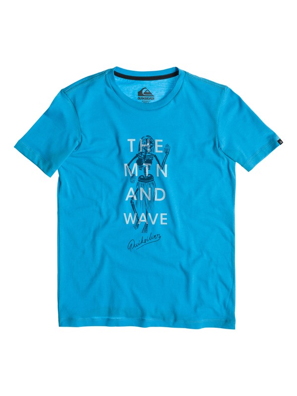 quiksilver, Organic Tee Youth B7, NORSE BLUE (bjf0) 0 Organic Tee Youth B7 EQBZT03067 Quiksilver