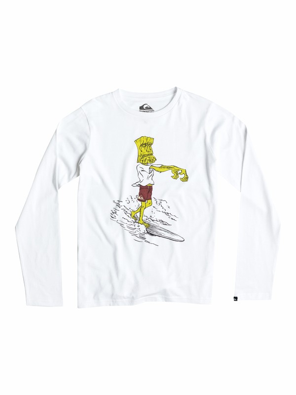 quiksilver, Classic Dead Log - T-shirt manches longues, WHITE (wbb0) 0 Classic Dead Log - T-shirt manches longues EQBZT03151 Quiksilver