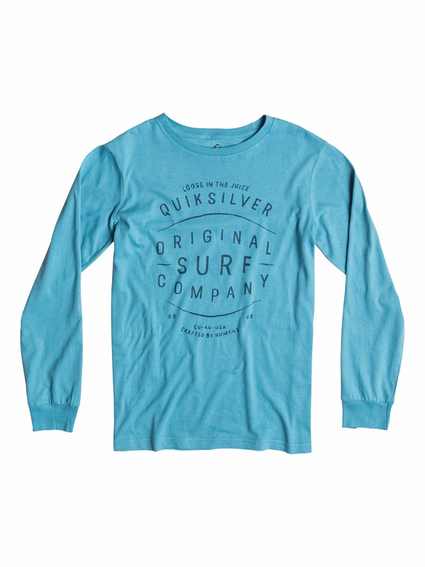 quiksilver, Organic Ridgy Dig - T-shirt manches longues, NIAGARA (bkt0) 0 Organic Ridgy Dig - T-shirt manches longues EQBZT03159 Quiksilver
