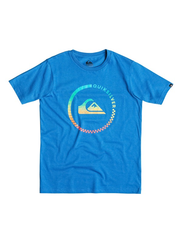 quiksilver, Classic Active Check - T-shirt, TURKISH SEA (bqs0) 0 Classic Active Check - T-shirt EQBZT03230 Quiksilver
