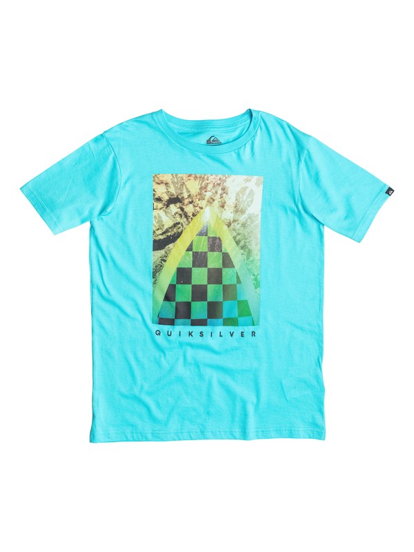 quiksilver, Classic Check Channel - T-shirt, BLUEFISH (bgz0) 0 Classic Check Channel - T-shirt EQBZT03233 Quiksilver