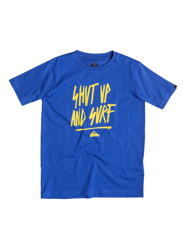 quiksilver, Classic Shut Up - T-shirt, TURKISH SEA (bqs0) 0 Classic Shut Up - T-shirt EQBZT03240 Quiksilver