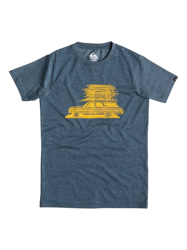 quiksilver, Heather Board Wagon - T-shirt, DARK DENIM HEATHER (bsah) 0 Heather Board Wagon - T-shirt EQBZT03245 Quiksilver