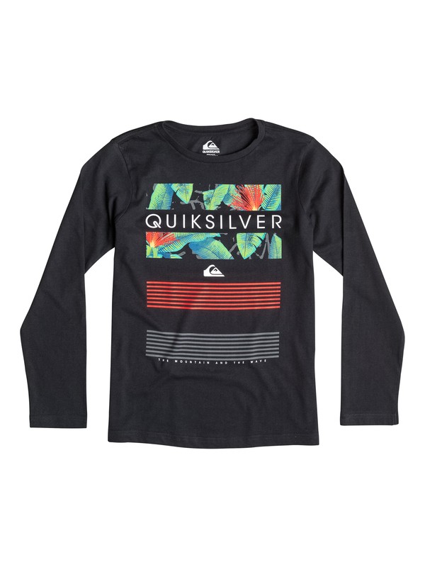 quiksilver, Classic Line Up - T-shirt manches longues, ANTHRACITE (kvj0) 0 Classic Line Up - T-shirt manches longues EQBZT03250 Quiksilver