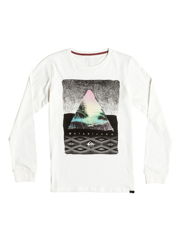 quiksilver, Carbon Sintra - Tee-Shirt à manches longues, SNOW WHITE (wbk0) 0 Carbon Sintra - Tee-Shirt à manches longues Blanc EQBZT03372 Quiksilver
