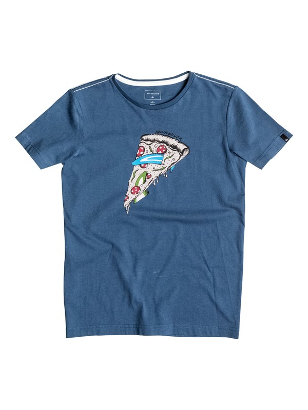 quiksilver, AM Peace Of Cake - Tee-Shirt, DARK DENIM (brq0) 0 AM Peace Of Cake - Tee-Shirt Bleu EQBZT03374 Quiksilver