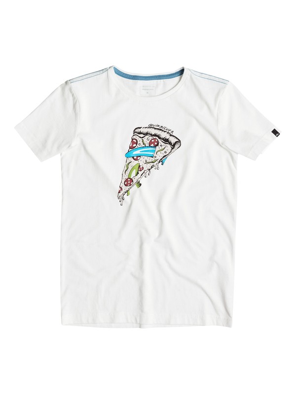 quiksilver, AM Peace Of Cake - T-Shirt, SNOW WHITE (wbk0) 0 AM Peace Of Cake - T-Shirt Weiss EQBZT03374 Quiksilver