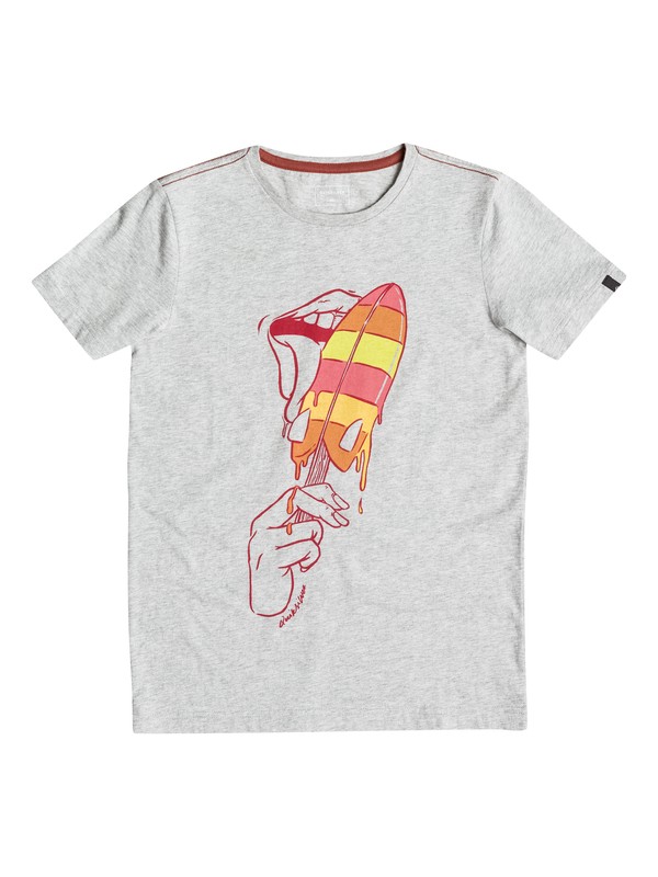 quiksilver, AM Simple Pleasures - Tee-Shirt, LIGHT GREY HEATHER (sgrh) 0 AM Simple Pleasures - Tee-Shirt Gris EQBZT03376 Quiksilver