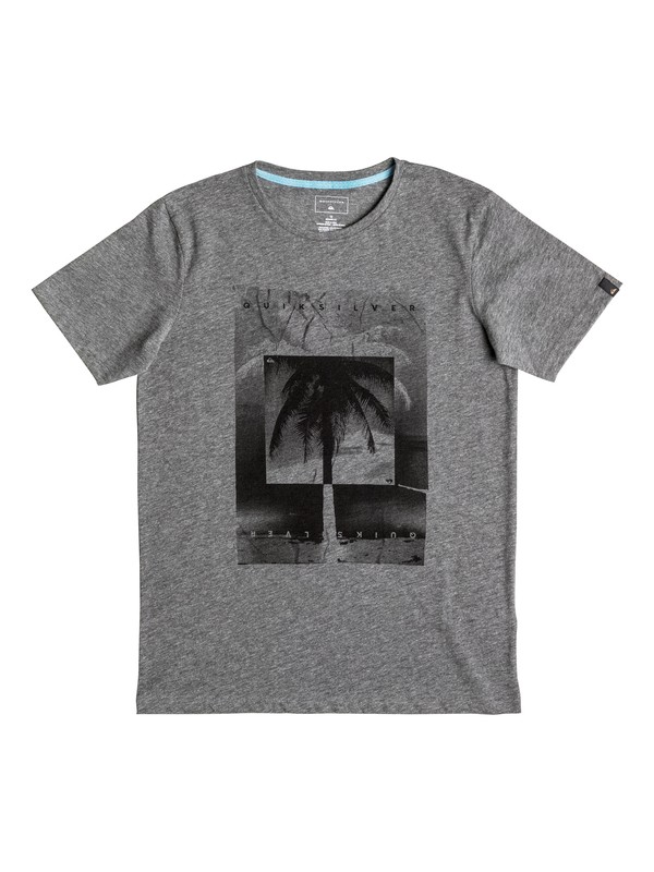 quiksilver, Heather Inverted - Tee-Shirt, MEDIUM GREY HEATHER (kpwh) 0 Heather Inverted - Tee-Shirt Noir EQBZT03459 Quiksilver