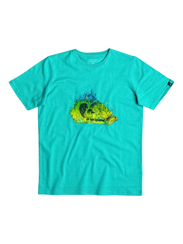 quiksilver, Classic In Fire - Tee-Shirt, VIRIDINE GREEN (bnf0) 0 Classic In Fire - Tee-Shirt Bleu EQBZT03462 Quiksilver