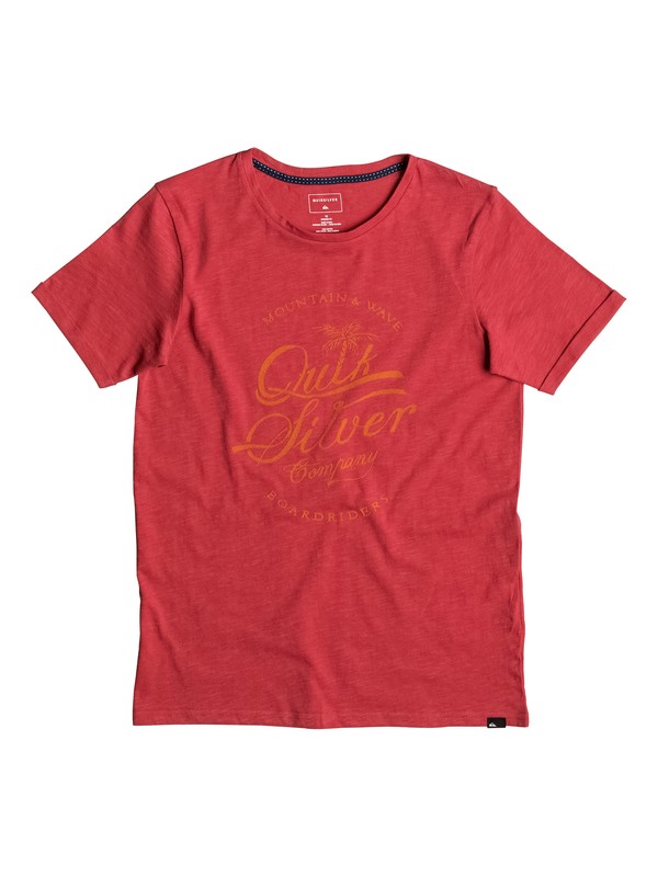 quiksilver, Slub Extention - Tee-Shirt, CARDINAL (rpe0) 0 Slub Extention - Tee-Shirt Rouge EQBZT03482 Quiksilver