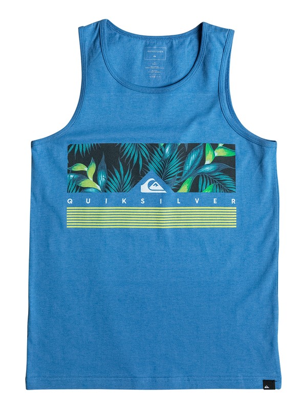 quiksilver, Classic Jungle Box - Haut sans manches, VALLARTA BLUE (byh0) 0 Classic Jungle Box - Haut sans manches Bleu EQBZT03485 Quiksilver